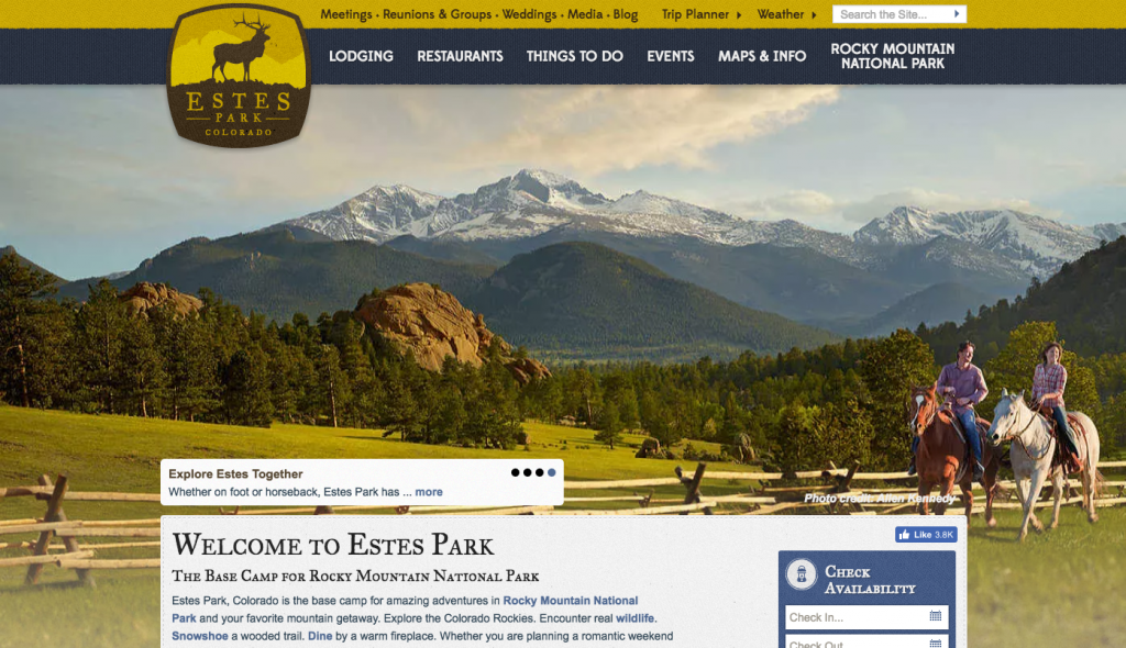 Estes Park travel site